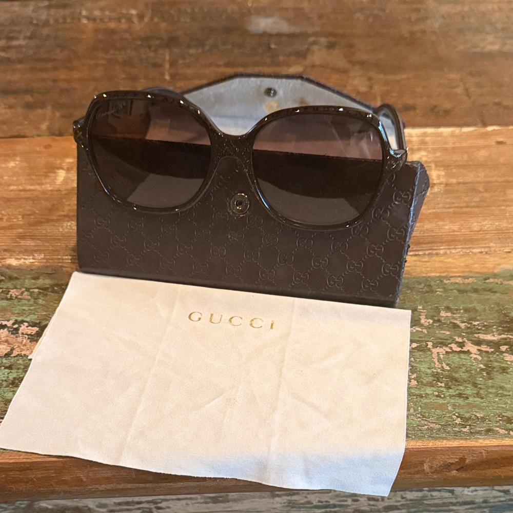 Gucci Black Designer Sunglasses